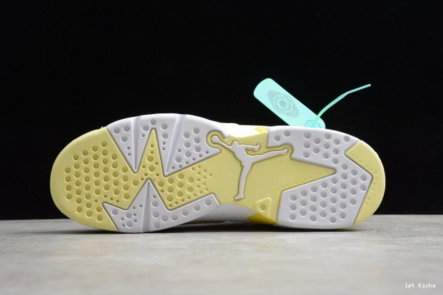 1st Kicks Retro Yellow 543390-800 Jordan Air 6 Floral (GS) Dynamic 0728